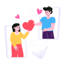 پیش‌نمایش فایل couple-sharing-love-on-video-call-6543350 از پک زوج‌های ولنتاین
