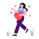 پیش‌نمایش فایل girl-with-valentine-heart-6543351 از پک زوج‌های ولنتاین