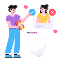 پیش‌نمایش فایل man-finding-match-on-online-dating-platform-6543359 از پک زوج‌های ولنتاین