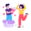 پیش‌نمایش فایل man-giving-surprise-to-girlfriend-6543337 از پک زوج‌های ولنتاین