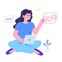 پیش‌نمایش فایل female-web-developer-working-on-project-6557767 از پک فعالیت‌های تجاری