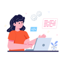 پیش‌نمایش فایل female-web-developer-writing-code-lines-6557759 از پک فعالیت‌های تجاری