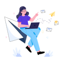 پیش‌نمایش فایل girl-sending-marketing-emails-6557777 از پک فعالیت‌های تجاری