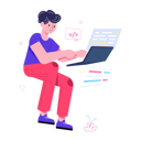پیش‌نمایش فایل male-web-developer-working-on-laptop-6557762 از پک فعالیت‌های تجاری
