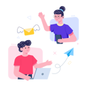 پیش‌نمایش فایل team-communicating-through-email-6557750 از پک فعالیت‌های تجاری