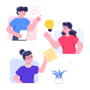 پیش‌نمایش فایل team-discussing-about-idea-6557739 از پک فعالیت‌های تجاری