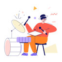 پیش‌نمایش فایل male-drummer-6673451 از پک تعاملی