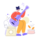 پیش‌نمایش فایل male-guitar-player-6673453 از پک تعاملی