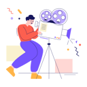 پیش‌نمایش فایل man-making-movie-6673419 از پک تعاملی