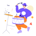 پیش‌نمایش فایل man-playing-drum-6673418 از پک تعاملی
