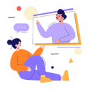 پیش‌نمایش فایل people-chatting-on-video-call-6673420 از پک تعاملی