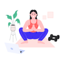 پیش‌نمایش فایل happy-girl-doing-yoga-6706308 از پک مدیتیشن