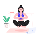 پیش‌نمایش فایل happy-girl-stretching-6706309 از پک مدیتیشن