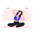 پیش‌نمایش فایل happy-woman-stretching-6706281 از پک مدیتیشن