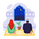 پیش‌نمایش فایل couple-is-offering-salah-11129992 از پک رمضان