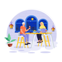 پیش‌نمایش فایل couple-is-taking-food-after-fast-11129886 از پک رمضان