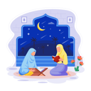 پیش‌نمایش فایل islamic-girls-are-reading-quran-11129957 از پک رمضان