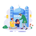 پیش‌نمایش فایل islamic-man-is-giving-alms-11129885 از پک رمضان