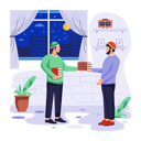 پیش‌نمایش فایل islamic-man-is-giving-books-donation-11129975 از پک رمضان