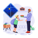 پیش‌نمایش فایل islamic-man-is-giving-ramadan-gift-11129983 از پک رمضان