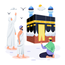 پیش‌نمایش فایل islamic-man-visits-hajj-pilgrimage-11129962 از پک رمضان