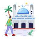 پیش‌نمایش فایل islamic-man-visits-in-mosque-11129991 از پک رمضان