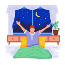 پیش‌نمایش فایل islamic-man-wakes-up-early-for-morning-namaz-11129998 از پک رمضان