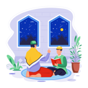 پیش‌نمایش فایل islamic-teacher-takes-quran-class-11129979 از پک رمضان
