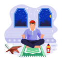 پیش‌نمایش فایل man-is-offering-salah-11129985 از پک رمضان