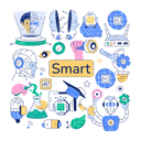 پیش‌نمایش فایل robot-pattern-11238484 از پک مجموعه طرح‌های هوش مصنوعی
