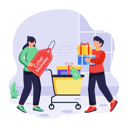پیش‌نمایش فایل couple-does-shopping-for-their-wedding-11763693 از پک دوشنبه سایبری پویانمایی
