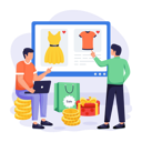 پیش‌نمایش فایل man-doing-clothes-shopping-11763698 از پک دوشنبه سایبری پویانمایی