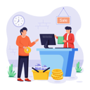 پیش‌نمایش فایل man-pays-money-at-cash-counter-11763691 از پک دوشنبه سایبری پویانمایی