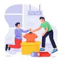 پیش‌نمایش فایل man-prepares-for-sale-shopping-11763706 از پک دوشنبه سایبری پویانمایی