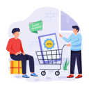 پیش‌نمایش فایل man-purchases-new-clothes-from-store-11763720 از پک دوشنبه سایبری پویانمایی