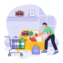 پیش‌نمایش فایل man-purchases-vegetable-from-market-11763724 از پک دوشنبه سایبری پویانمایی