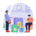 پیش‌نمایش فایل man-shops-in-limited-time-period-11763694 از پک دوشنبه سایبری پویانمایی