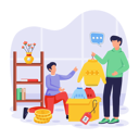 پیش‌نمایش فایل man-tries-out-new-clothes-from-cloth-store-11763725 از پک دوشنبه سایبری پویانمایی