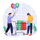 پیش‌نمایش فایل people-buys-products-from-sale-11763696 از پک دوشنبه سایبری پویانمایی
