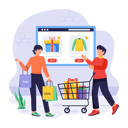 پیش‌نمایش فایل people-doing-sale-shopping-from-website-11763702 از پک دوشنبه سایبری پویانمایی