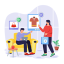 پیش‌نمایش فایل people-make-shopping-from-sale-11763700 از پک دوشنبه سایبری پویانمایی