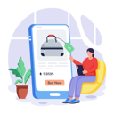 پیش‌نمایش فایل woman-buys-online-bag-from-website-11763697 از پک دوشنبه سایبری پویانمایی