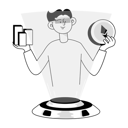 پیش‌نمایش فایل boy-doing-metaverse-business-11855276 از پک فناوری متاورس