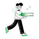 پیش‌نمایش فایل boy-running-while-learning-audio-lesson-11883367 از پک یادگیری آنلاین