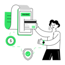 پیش‌نمایش فایل man-doing-secure-payment-11938098 از پک بازاریابی محصول