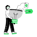 پیش‌نمایش فایل man-having-promotional-idea-11938084 از پک بازاریابی محصول