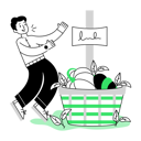 پیش‌نمایش فایل man-showing-thanksgiving-hamper-11932896 از پک روز شکرگزاری