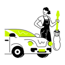 پیش‌نمایش فایل girl-doing-car-service-11938040 از پک خدمات خودرو