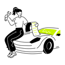 پیش‌نمایش فایل girl-having-car-service-list-11938021 از پک خدمات خودرو