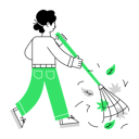 پیش‌نمایش فایل man-cleaning-garden-using-rack-11968824 از پک خدمات نظافت